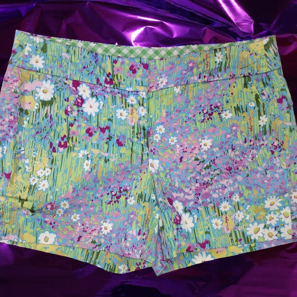 Tommy Hilfiger Flowered Cotton Shorts, Size 4